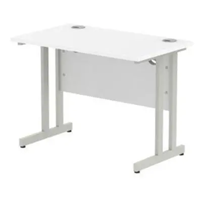 Impulse Cantilever 1000 Rectangle Desk White - I000304