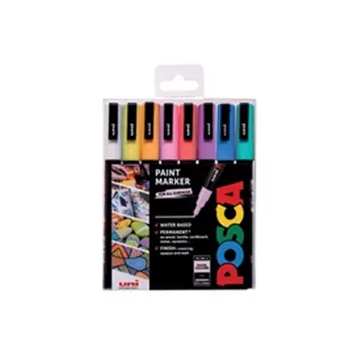 Posca PC-3M Paint Markers Fine Pastel Assorted (Pack of 8) 238212174