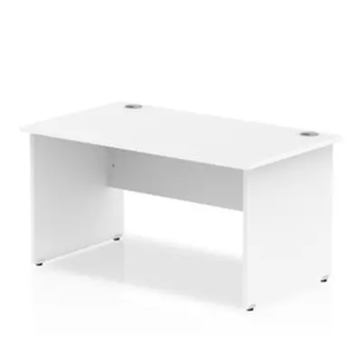 Impulse Panel End 1400 Rectangle Desk White - I000394