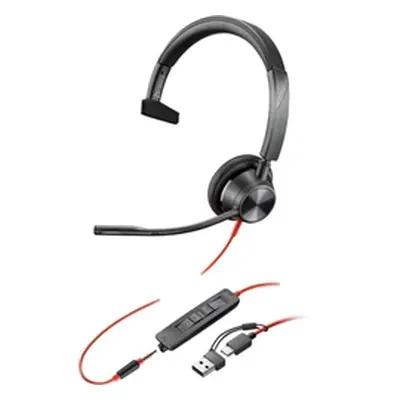 HP Poly Blackwire 3315 Monaural MT Certified USB-C Wired Headset