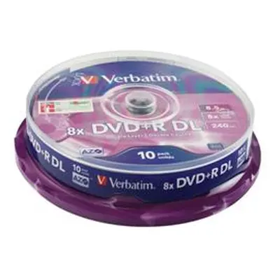 Verbatim DVD+R 8X Double Layer Non-Printable Spindle (10 Pack)