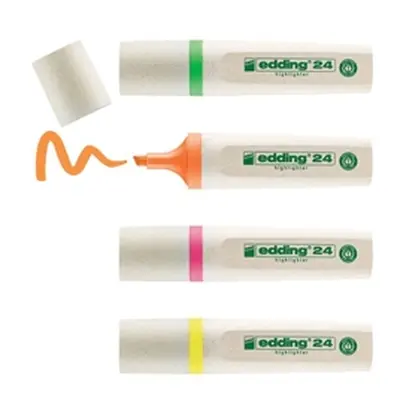 Edding e-24 EcoLine Highlighter Chisel Tip Assorted Ref