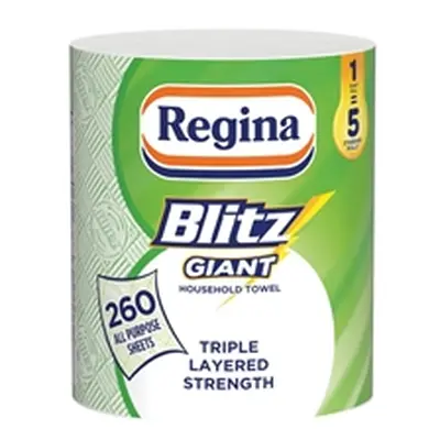 Regina Blitz Giant Household Towels 3-Ply Single Roll 260 Sheets