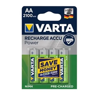 Varta AA Rechargeable Accu Battery NiMH 2100 mAh (4 Pack) 56706101404