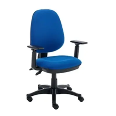 Max Comfort Blue Operator Office Chair 2 Levers with Adjustable Arms