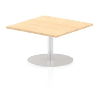 Italia 800mm Poseur Square Table Maple Top 475mm High Leg