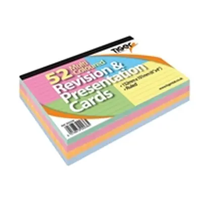 Revision and Presentation Cards 52 Multicoloured (Pack of 10) 302236