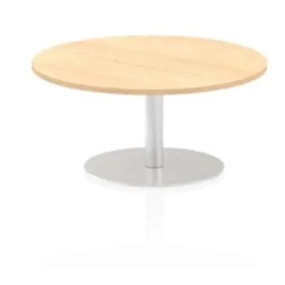 Italia 1000mm Poseur Round Table Maple Top 475mm High Leg