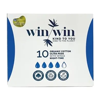 Win Win Sustainable Ultra Night Pad Pack 10 (Pack of 12) 1021