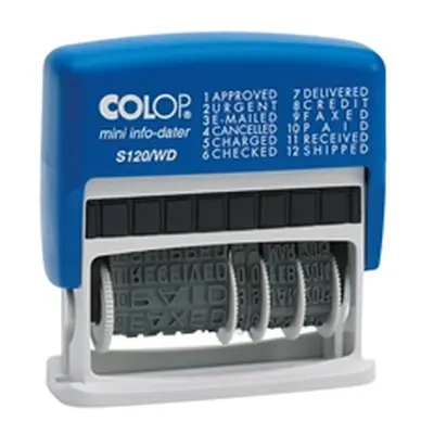 COLOP Self Inking Dial-A-Phrase Dater