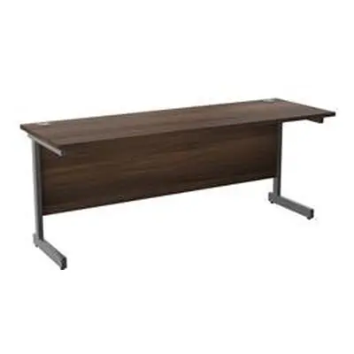 Mezzo 1800x600 Cantilever Workstation-Dark Walnut Ref SU1860RECDWSV