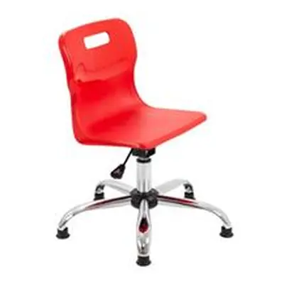 Titan Swivel Junior Chair - 365-435mm Seat Height - Red - T30-RG