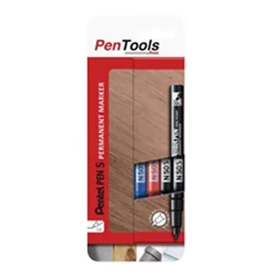 Pentel N50S Permanent Marker Bullet Assorted (Pack 4) N50S-PRO4ABCEU