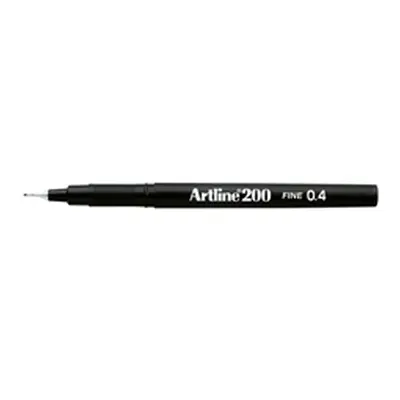 Artline 200 Fineliner Pen Fine Black (12 Pack) A2001