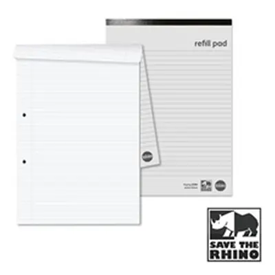 RHINO A4 Refill Pad 160 Pages 8mm Lined with Margin