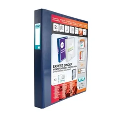 Elba Vision 30mm 4D-Ring Binder Upright A3 Blue 100080862