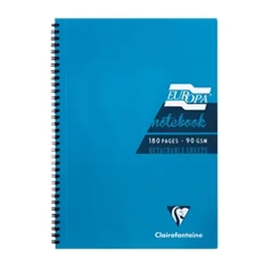 Clairefontaine Europa Notebook 180 Pages A4 Turquoise (5 Pack)