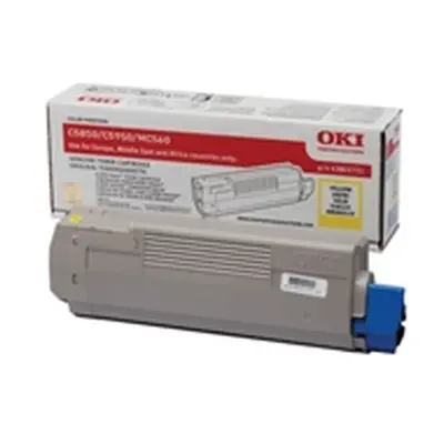 Oki Yellow Toner Cartridge (6 000 Page Capacity) 43865721