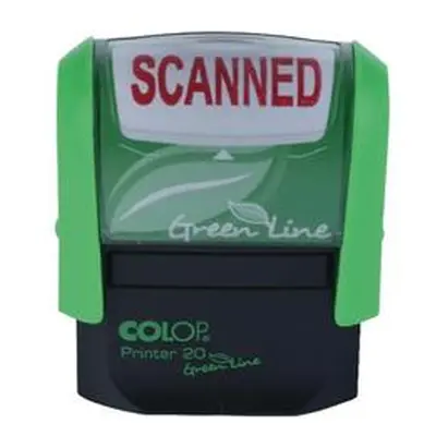 Colop Green Line (38mm x 14mm) Word Stamp SCANNED Red - C144837SCA