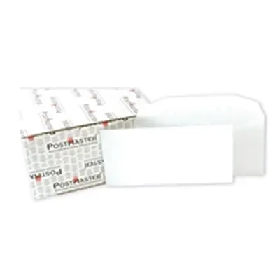 Postmaster DL Envelope 114x235mm Gummed 90gsm White (500 Pack)