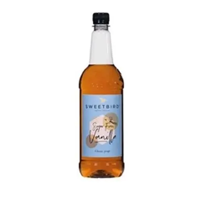 Sweetbird Sugar Free Vanilla Coffee Syrup 1litre (Plastic)