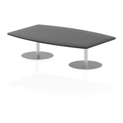 Italia 1800mm Poseur High Gloss Table Black Top 475mm High Leg