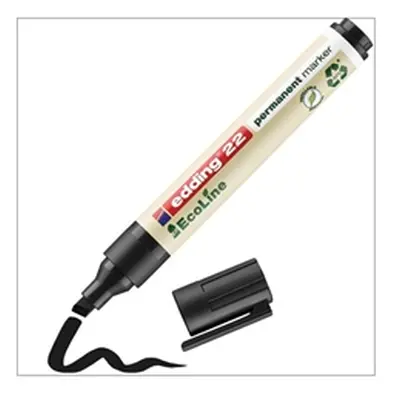 Edding 22 Ecoline Permanent Marker Black (Pack of 10) 4-22001