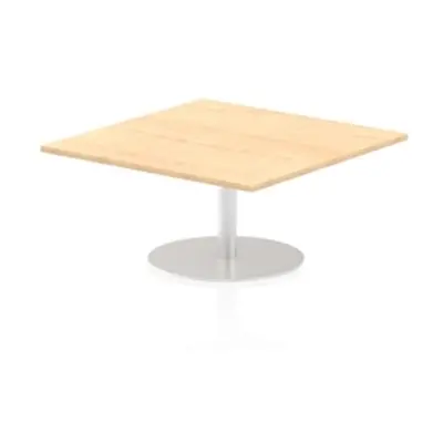 Italia 1000mm Poseur Square Table Maple Top 475mm High Leg