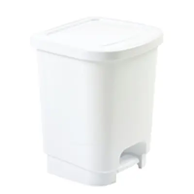 Whitefurze Pedal Bin 8 Litre White H10PB4