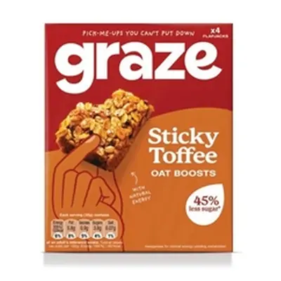 Graze Sticky Toffee Oat Boosts 30g Pack of 4 3620