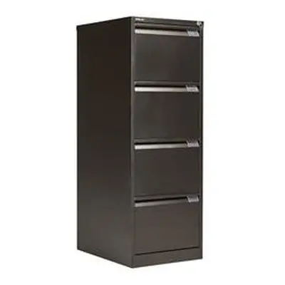 Bisley 4 Drawer Filing Cabinet Black