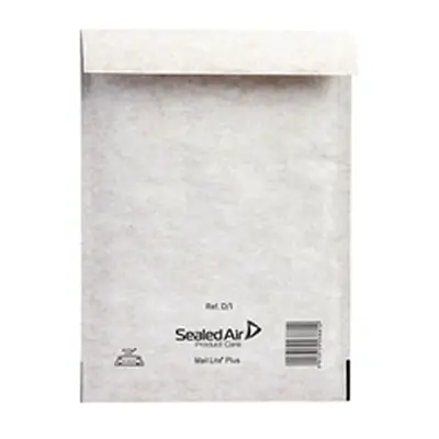 Mail Lite + Bubble Lined Postal Bag Size D/1 Oyster White (Pack 100)