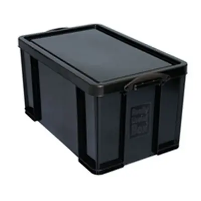 Really Useful 64L Recycled Plastic Storage Box Black 64Black R