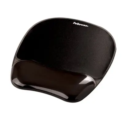 Fellowes Crystal Mouse Mat Pad with Gel Wrist Rest