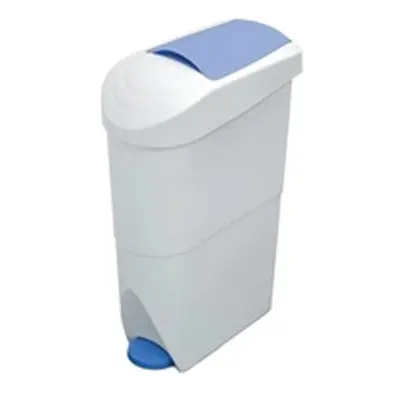 Sanitay Bin Pedal Operated 20 Litre White/Blue WR-FQ-1003