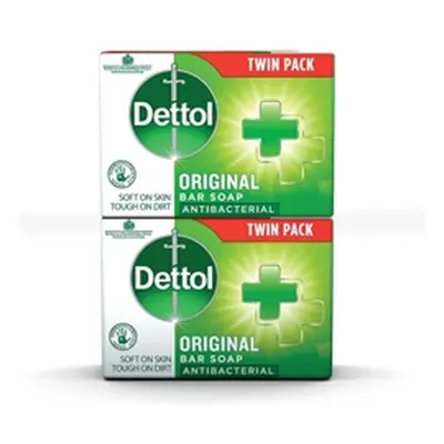 Dettol Original Antibacterial Bar Soap Twin Pack 2x100g (Pack of 6)