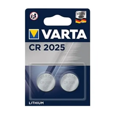 Varta CR2025 Lithium Coin Cell Battery (2 Pack) 06025101402