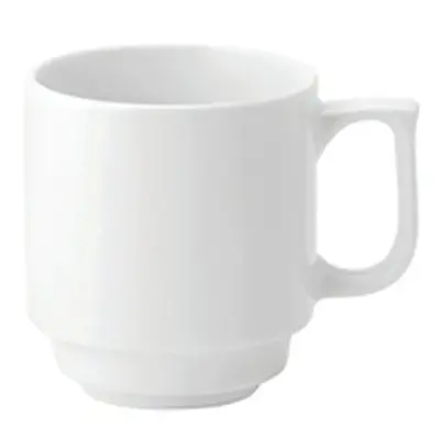 Pure White Stacking Mug 10oz (Pack of 6) E90028-B06036