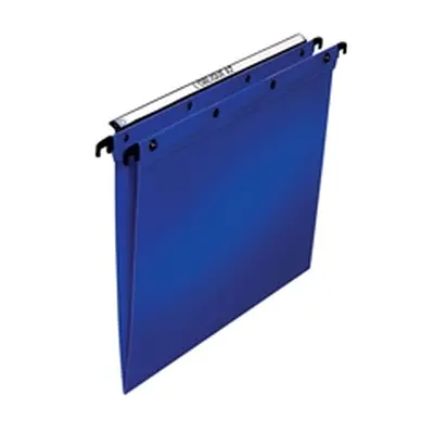 Elba Vertical Foolscap Suspension Files PP Blue (Pack of 25) 100330370