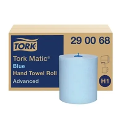 Tork Matic Hand Towel H1 Blue 150m (6 Pack)