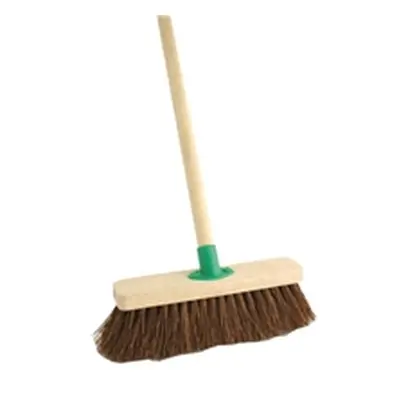 Stiff Bassine Broom with Handle 12 Inch