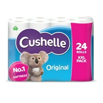 Cushelle 2-Ply Toilet Tissue Rolls White (Pack of 24) BH0013