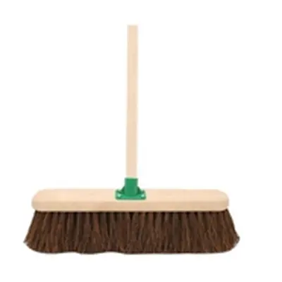 Stiff Bassine Broom with Handle 18 Inch