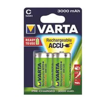 Varta C Rechargeable Accu Battery NiMH 3000 mAh (2 Pack)