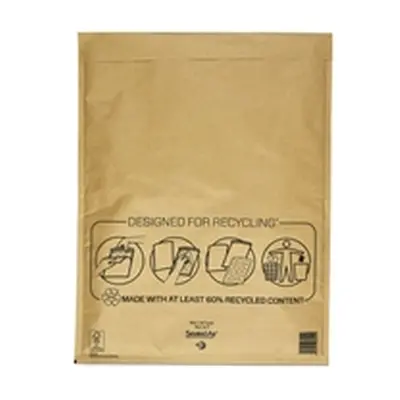 Mail Lite Bubble Postal Bag Gold K7-350x470 Pack of 50 101098099