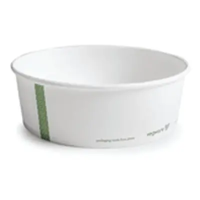 Vegware Bon Appetit Food Bowl 32oz PLA-Lined White (Pack of 300)