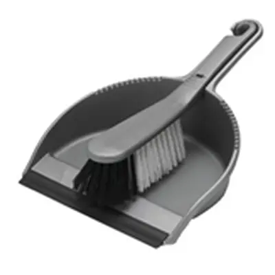 Addis Dustpan and Soft Brush Set Metallic