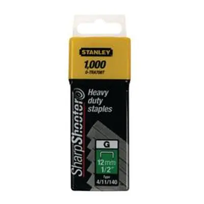 Stanley SharpShooter Heavy Duty 12mm 1/2in Type G Staples (1000 Pack)