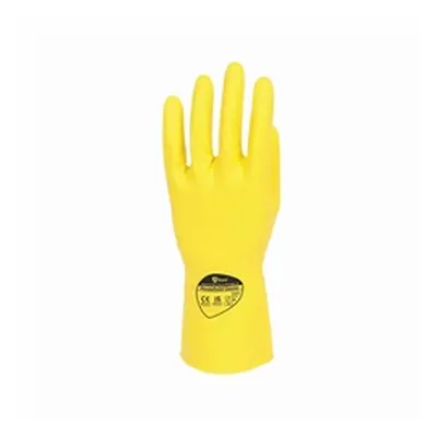 Shield Rubber Household Gloves 0.33mm 30cm Pairs Yellow (Pack of 12)