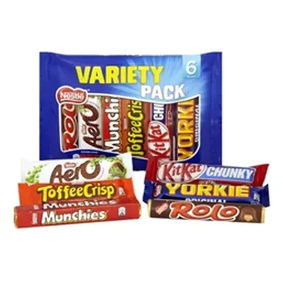 Nestle Variety 6 Pack Chocolate Bars 264g